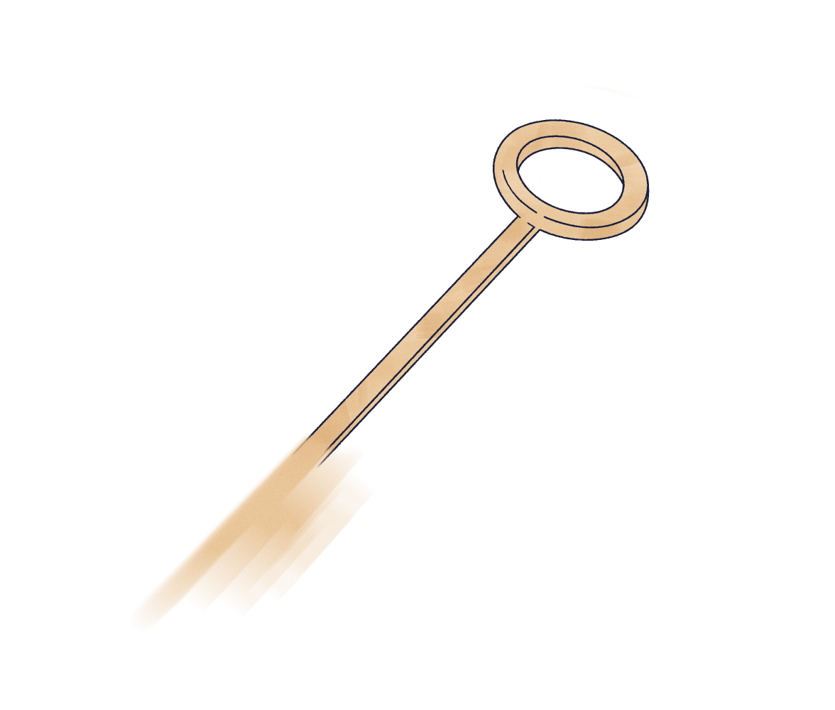 Cover Image showing illustration of a key in golden color